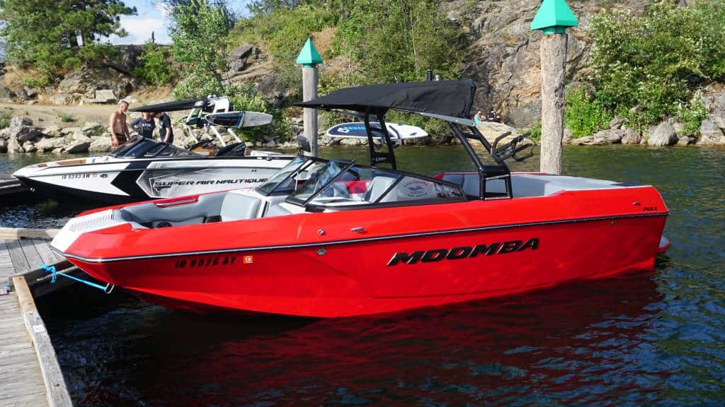 Moomba MAX 23′ Red Surf/Wake Lake Escapes Boat Rentals