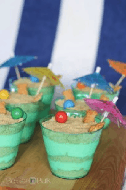 Let’s Take the Beach on The Boat: Sand Pudding Cups