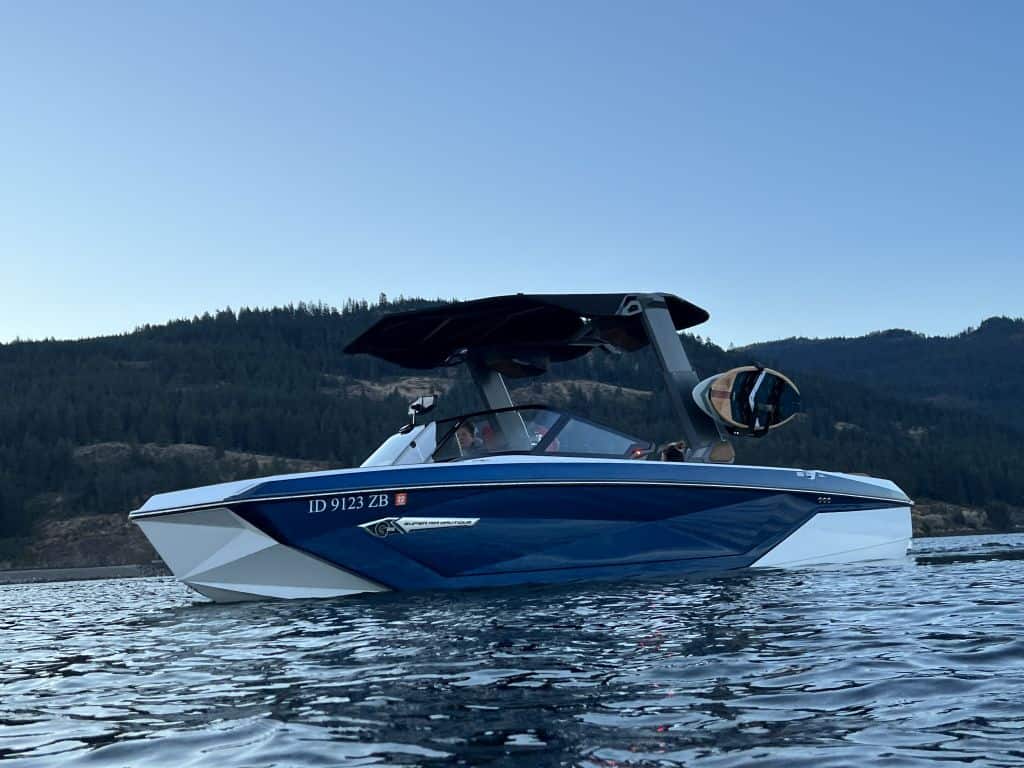 2022 super air nautique surf boat rental g25 coeur dalene blue exterior