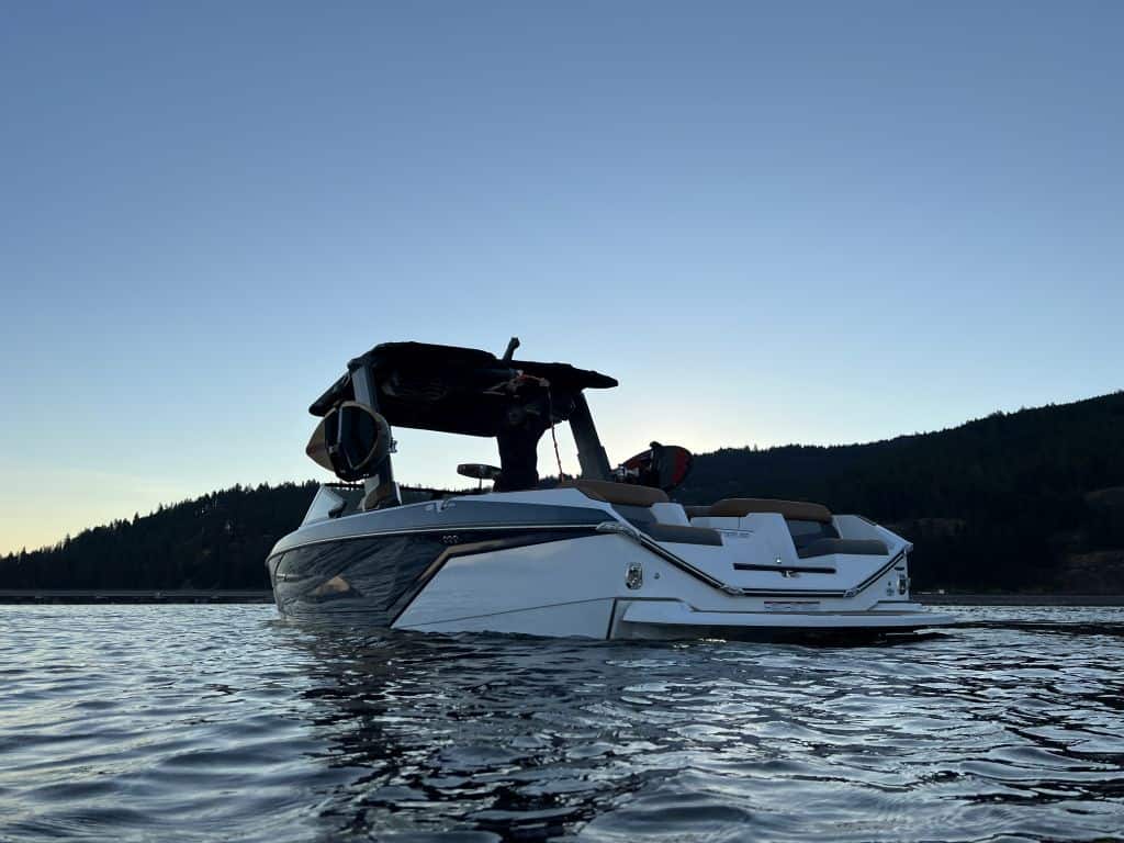 2022 super air nautique surf boat rental g25 coeur dalene blue exterior